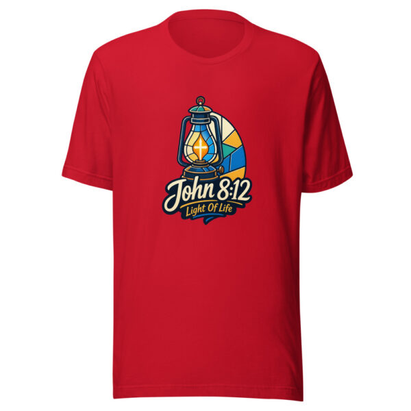 John 8:12 Light Of Life Graphic Tee mockup 19