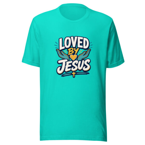 Loved By Jesus Heartbeat-20260629T045648Z Graphic Tee mockup 3