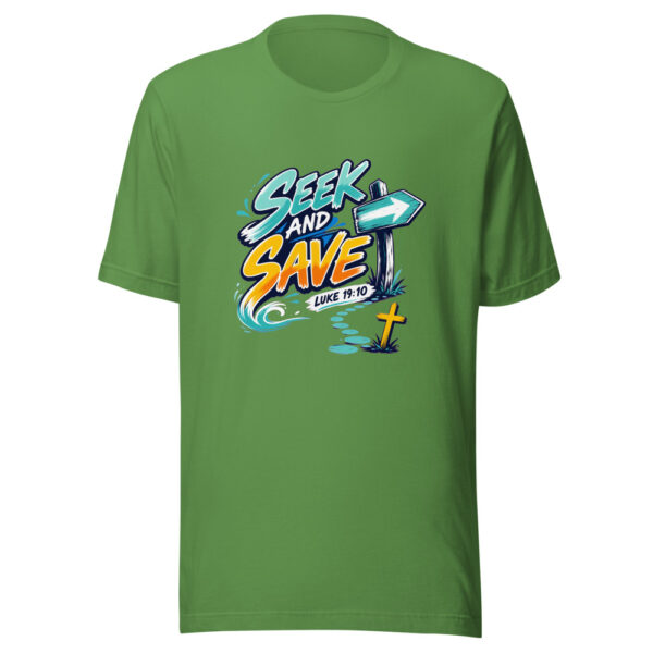 Luke 19:10 Seek And Save Graphic Tee mockup 16 Luke 19:10 Seek And Save Graphic Tee mockup 16