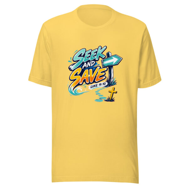 Luke 19:10 Seek And Save Graphic Tee mockup 20 Luke 19:10 Seek And Save Graphic Tee mockup 20