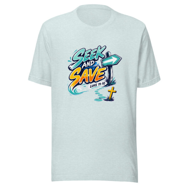 Luke 19:10 Seek And Save Graphic Tee mockup 22 Luke 19:10 Seek And Save Graphic Tee mockup 22