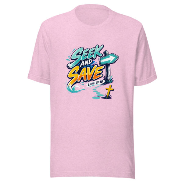Luke 19:10 Seek And Save Graphic Tee mockup 23 Luke 19:10 Seek And Save Graphic Tee mockup 23