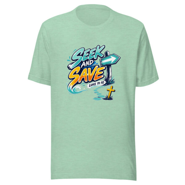 Luke 19:10 Seek And Save Graphic Tee mockup 24 Luke 19:10 Seek And Save Graphic Tee mockup 24
