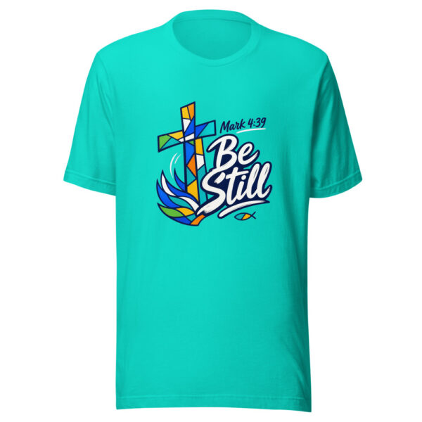 Mark 4:39 Be Still Graphic Tee front view