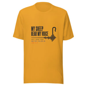 My Sheep Hear My Voice And I Know Them And They Follow Me - John 10:27 My-sheep-hear-my-voice-john-10-27 Graphic Tee mockup 1 My Sheep Hear My Voice And I Know Them And They Follow Me - John 10:27 My-sheep-hear-my-voice-john-10-27 Graphic Tee front view