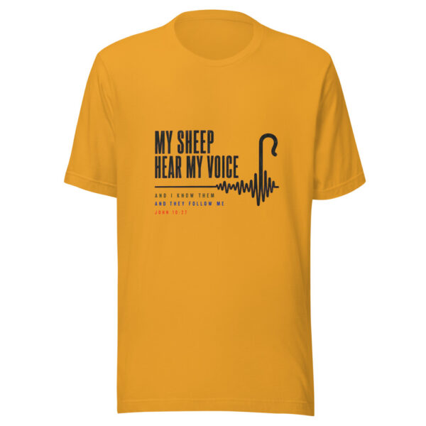 My Sheep Hear My Voice And I Know Them And They Follow Me - John 10:27 My-sheep-hear-my-voice-john-10-27 Graphic Tee front view