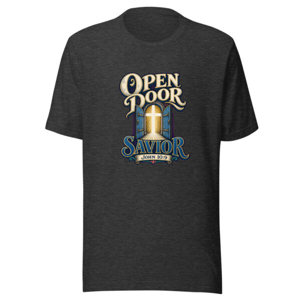 Open Door Savior Graphic Tee mockup 12