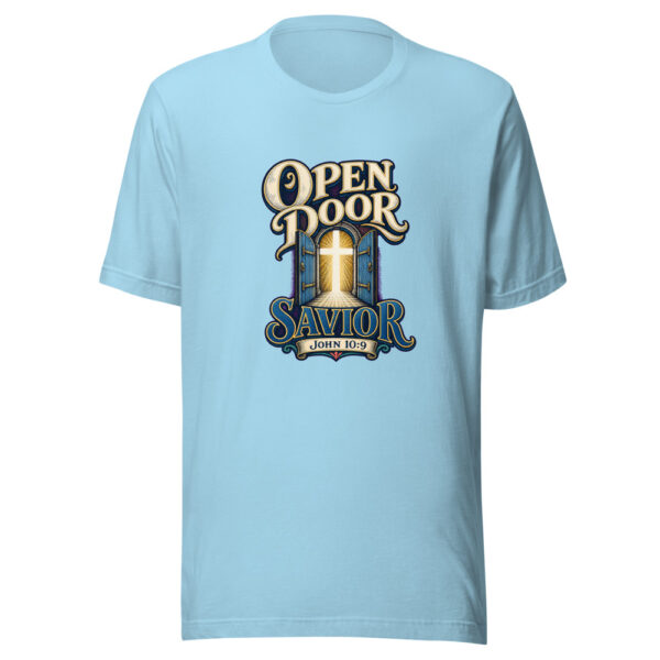 Open Door Savior Graphic Tee mockup 17