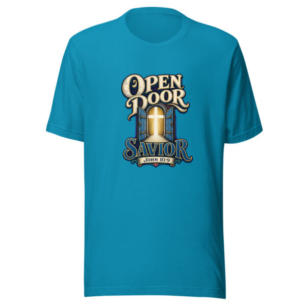 Open Door Savior Graphic Tee mockup 2