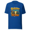 Redeemer Leads Home Graphic Tee mockup 1 Redeemer Leads Home Graphic Tee front view