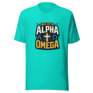 Rev 22:13 Alpha Omega Heartbeat-20260630T221655Z Graphic Tee mockup 1 Rev 22:13 Alpha Omega Heartbeat-20260630T221655Z Graphic Tee front view