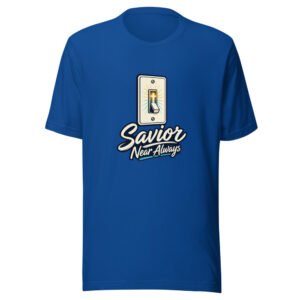 Savior Near Always Graphic Tee mockup 1 Savior Near Always Graphic Tee front view
