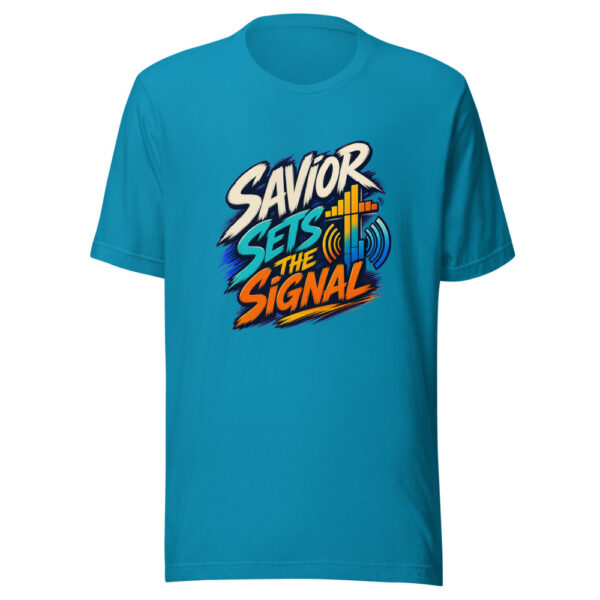 Savior Sets The Signal Heartbeat-20260629T165652Z Graphic Tee front view