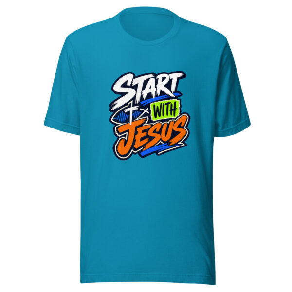 Start With Jesus Graphic Tee front view