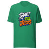 Start With Jesus Graphic Tee mockup 15