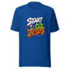Start With Jesus Graphic Tee mockup 4