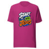 Start With Jesus Graphic Tee mockup 5
