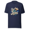 Start With Jesus Graphic Tee mockup 9