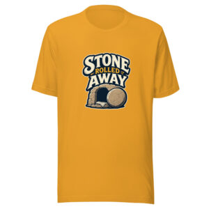 Stone Rolled Away Graphic Tee mockup 1 Stone Rolled Away Graphic Tee front view