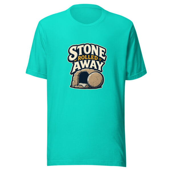 Stone Rolled Away Graphic Tee mockup 3 Stone Rolled Away Graphic Tee mockup 3