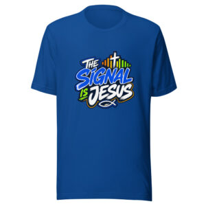 The Signal Is Jesus Graphic Tee mockup 1 The Signal Is Jesus Graphic Tee front view