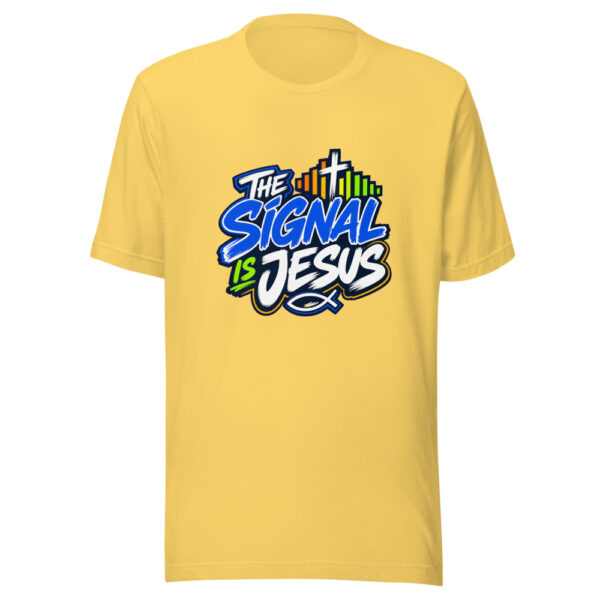 The Signal Is Jesus Graphic Tee mockup 20