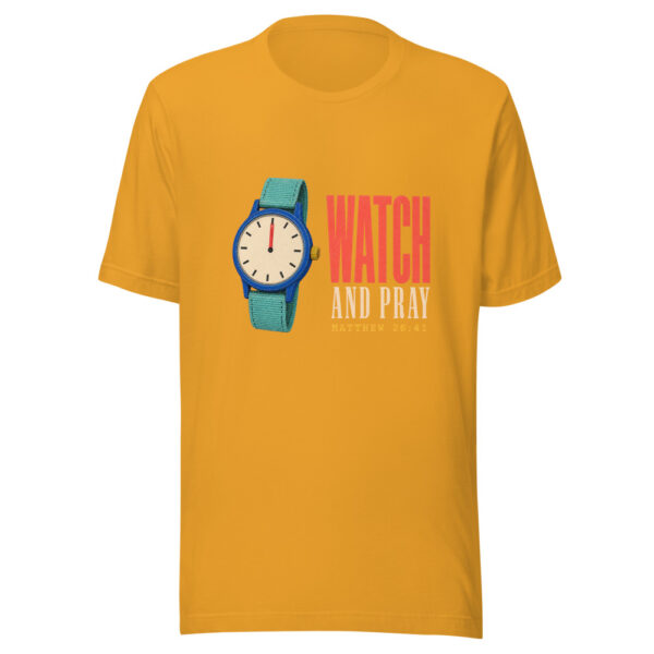 Watch And Pray Matthew 26:41 Watch-and-pray Graphic Tee mockup 3