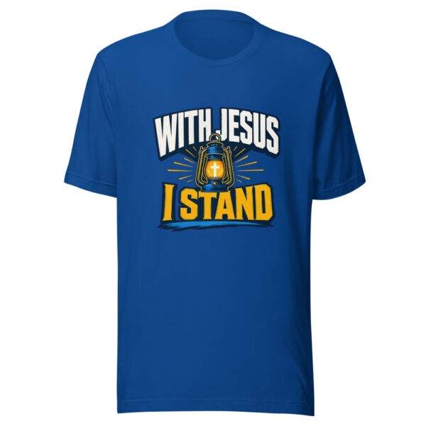 With Jesus I Stand Graphic Tee front view