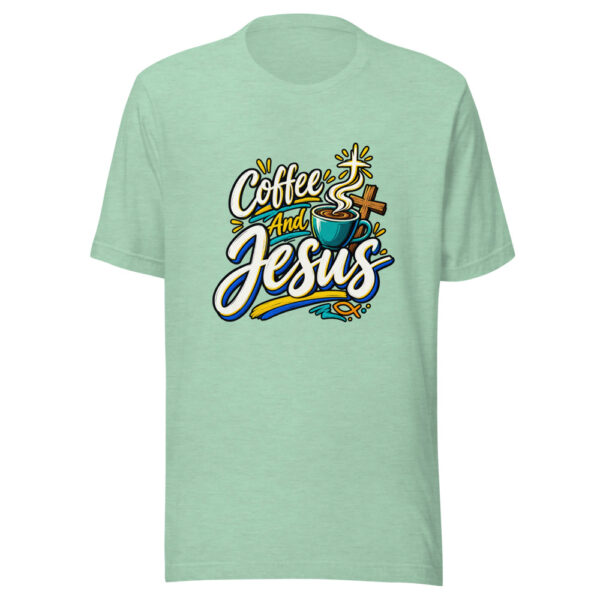 Coffee And Jesus Graphic Tee mockup 1 Coffee And Jesus Graphic Tee front view