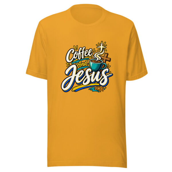 Coffee And Jesus Graphic Tee mockup 3 Coffee And Jesus Graphic Tee mockup 3
