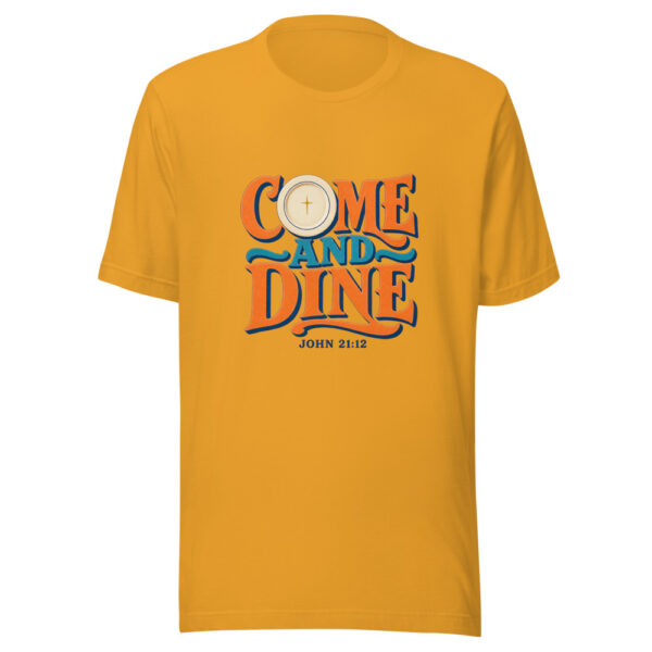 Come And Dine - John 21:12 Graphic Tee mockup 1 Come And Dine - John 21:12 Graphic Tee front view