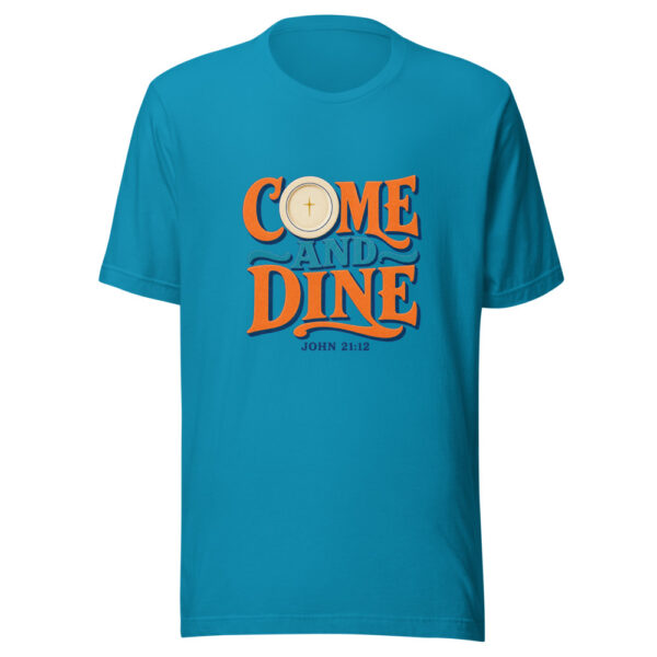 Come And Dine - John 21:12 Graphic Tee mockup 2 Come And Dine - John 21:12 Graphic Tee mockup 2