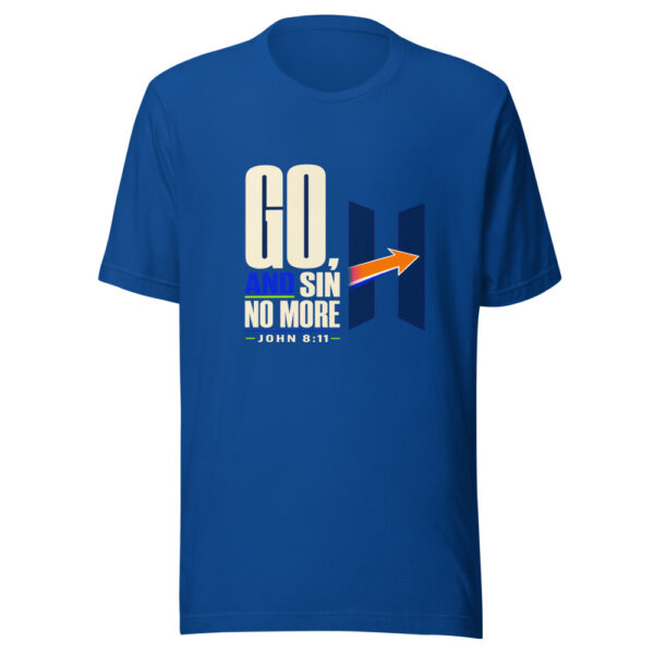 Go, And Sin No More — John 8:11 Go-sin-no-more-streetwear Graphic Tee front view