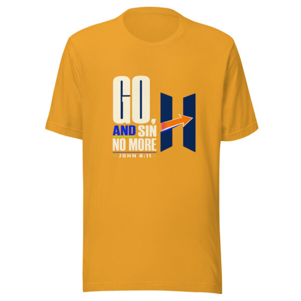 Go, And Sin No More — John 8:11 Go-sin-no-more-streetwear Graphic Tee mockup 3