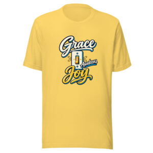 Grace Awakens Joy Graphic Tee mockup 1 Grace Awakens Joy Graphic Tee front view