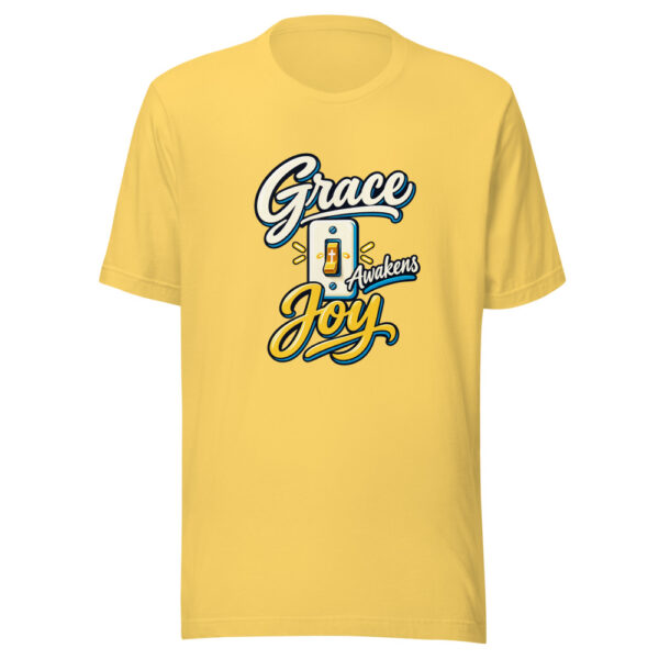 Grace Awakens Joy Graphic Tee mockup 1 Grace Awakens Joy Graphic Tee front view