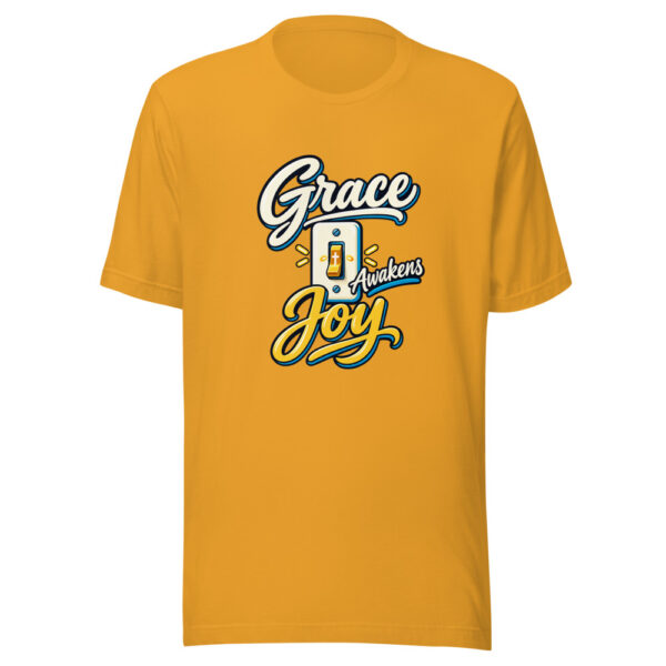 Grace Awakens Joy Graphic Tee mockup 3 Grace Awakens Joy Graphic Tee mockup 3