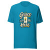 Grace Found Me Here Graphic Tee mockup 2 Grace Found Me Here Graphic Tee mockup 2