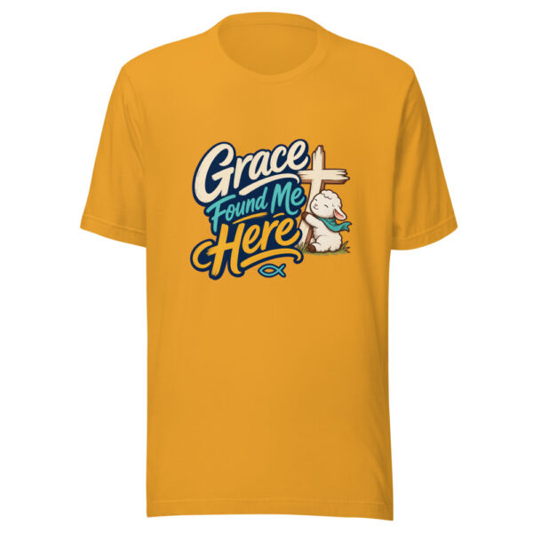 Grace Found Me Here Graphic Tee mockup 3 Grace Found Me Here Graphic Tee mockup 3