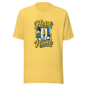 Hope Has A Name Graphic Tee mockup 1 Hope Has A Name Graphic Tee front view