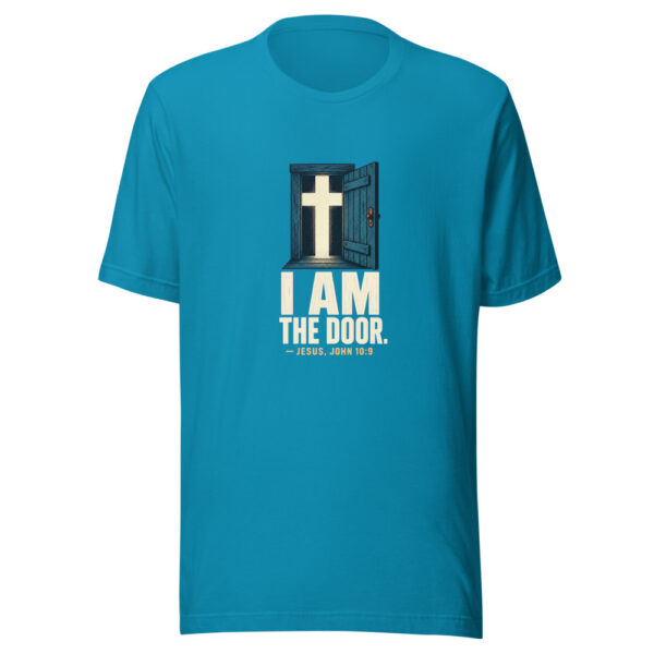 I Am The Door. — Jesus, John 10:9 John-10-9-open-door Graphic Tee mockup 2 I Am The Door. — Jesus, John 10:9 John-10-9-open-door Graphic Tee mockup 2
