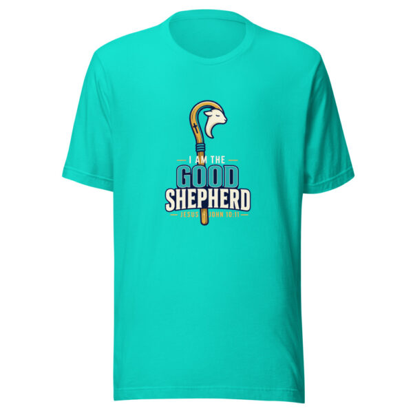I Am The Good Shepherd — Jesus, John 10:11 Good-shepherd-scripture Graphic Tee mockup 1 I Am The Good Shepherd — Jesus, John 10:11 Good-shepherd-scripture Graphic Tee front view