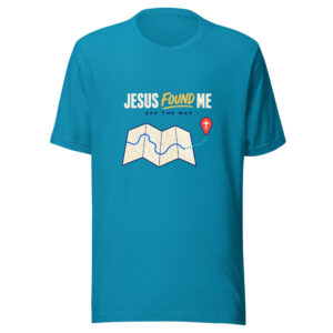 Jesus Found Me Off The Map Found-off-the-map Graphic Tee front view