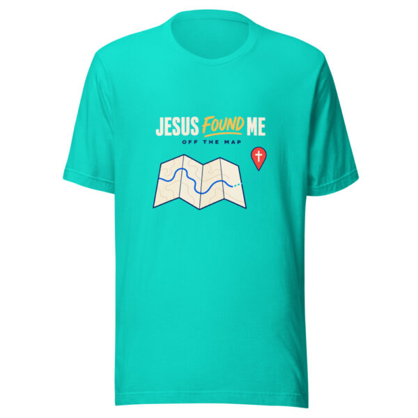 Jesus Found Me Off The Map Found-off-the-map Graphic Tee mockup 2 Jesus Found Me Off The Map Found-off-the-map Graphic Tee mockup 2