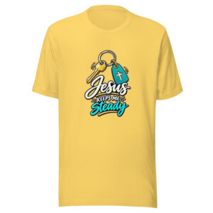 Jesus Keeps Me Steady Graphic Tee mockup 1 Jesus Keeps Me Steady Graphic Tee front view