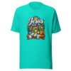 Jesus Keeps The Light On Graphic Tee front view
