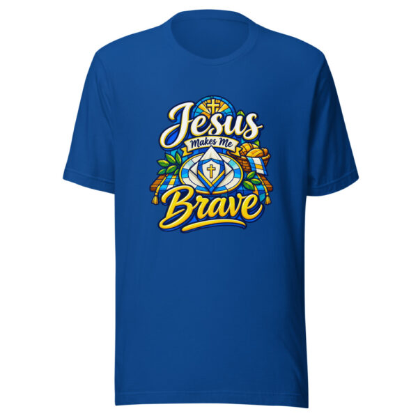 Jesus Makes Me Brave Graphic Tee mockup 3 Jesus Makes Me Brave Graphic Tee mockup 3