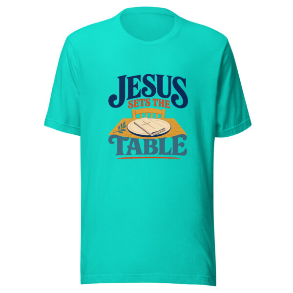 Jesus Sets The Table Graphic Tee front view