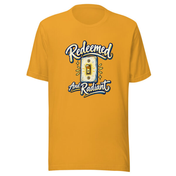 Redeemed And Radiant Graphic Tee mockup 3 Redeemed And Radiant Graphic Tee mockup 3