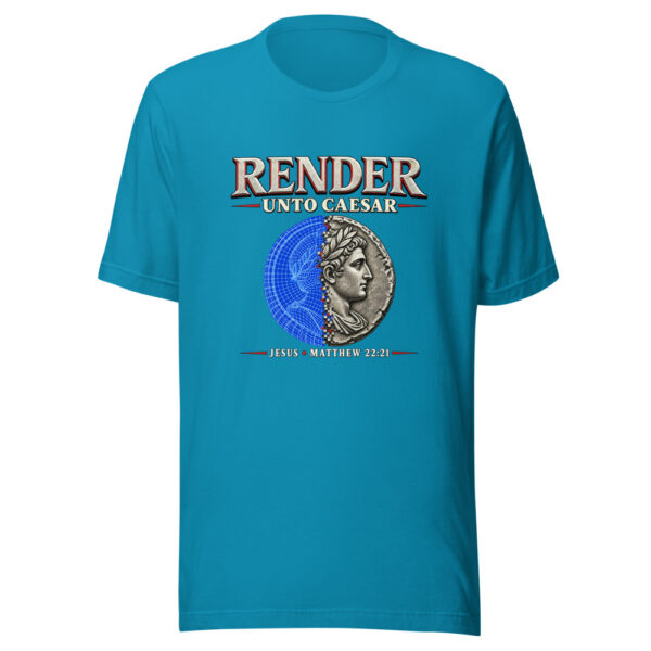 Render Unto Caesar — Jesus, Matthew 22:21 Render-unto-caesar Graphic Tee mockup 1 Render Unto Caesar — Jesus, Matthew 22:21 Render-unto-caesar Graphic Tee front view